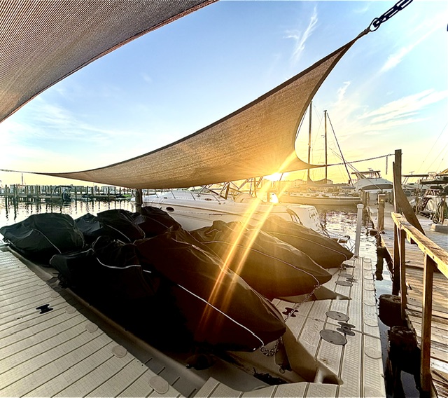 Clearwater Beach Jet Ski Tours at sunrise in Barefoot Bay Marina
